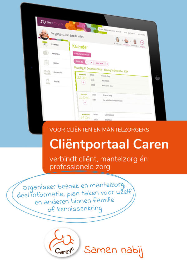 25 Brochures Cliëntportaal Caren
