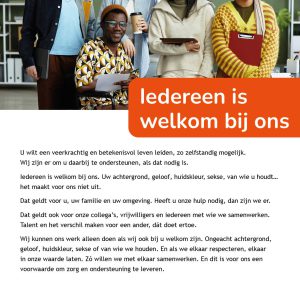 25 flyers Iedereen is welkom bij ons