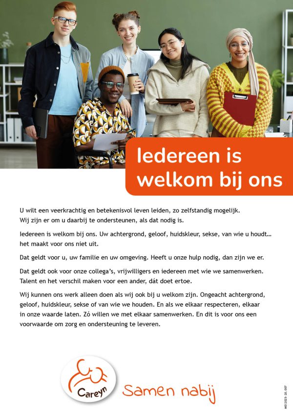 25 flyers Iedereen is welkom bij ons