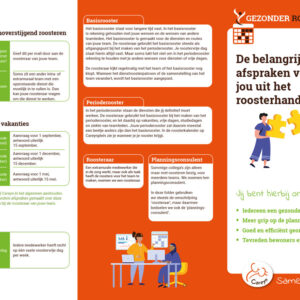 25 folders "Spelregels gezonder roosteren"