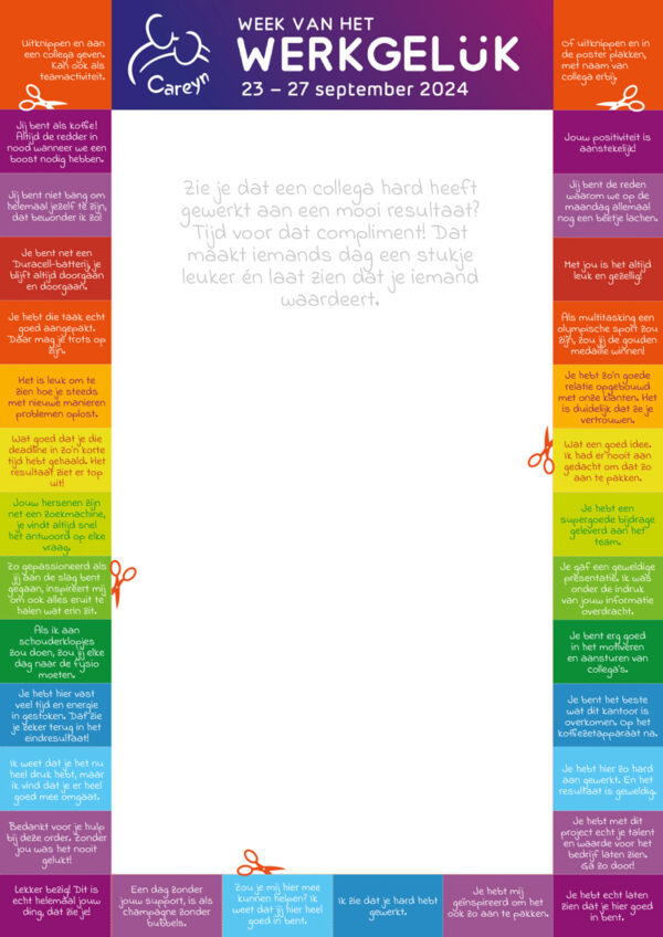 Complimenten poster Week van het Werkgeluk 2024