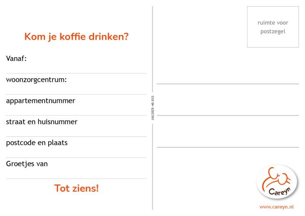 25 verhuiskaarten (voor woonzorgcentra) - Afbeelding 2